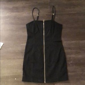 Little black zip up dress